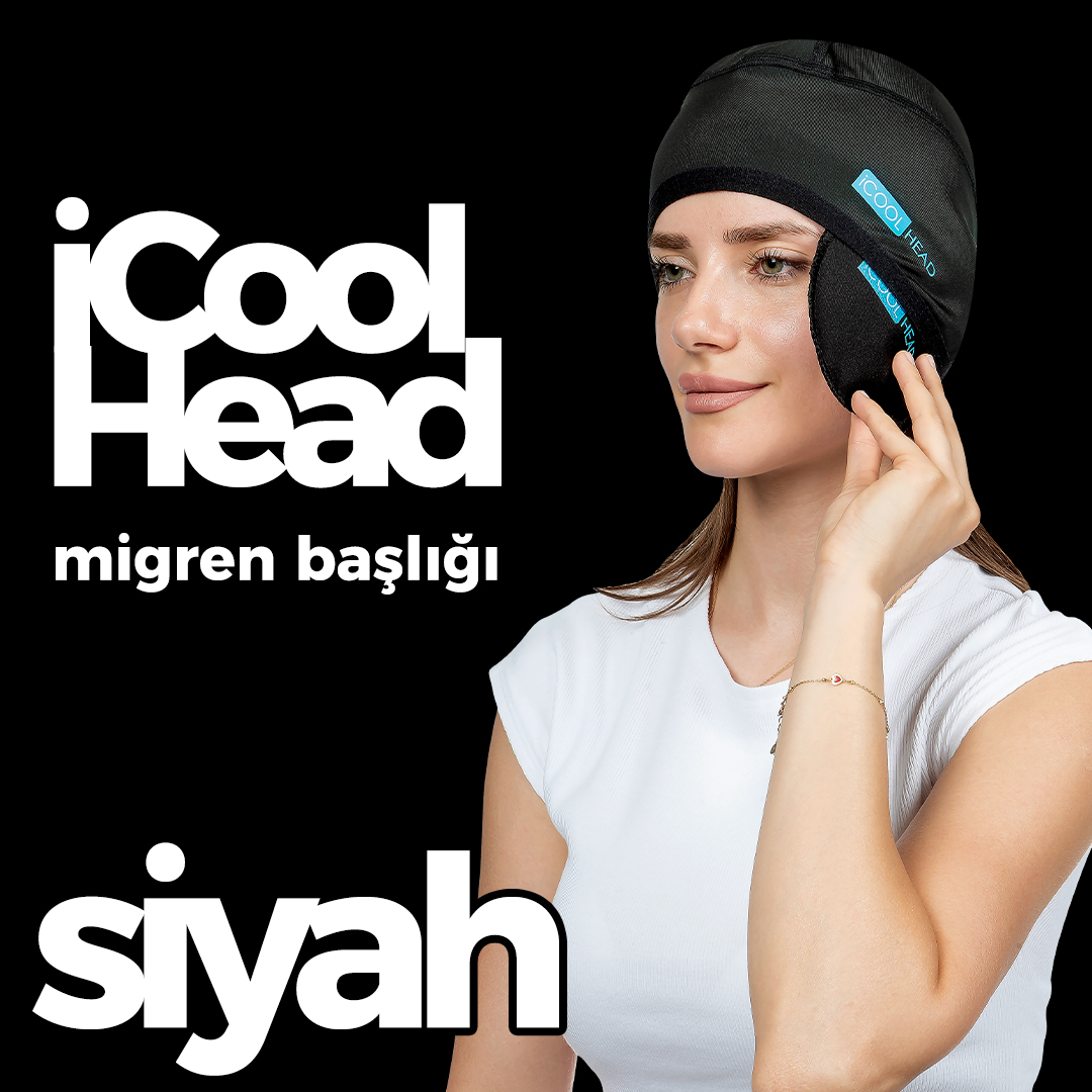 iCool Head Baş Ağrısı Rahatlatma Başlığı - Siyah