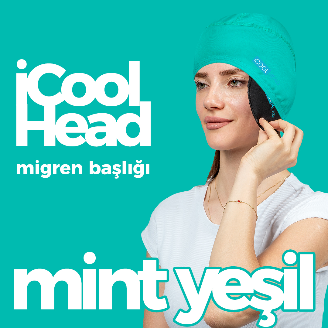 iCool Head Baş Ağrısı Rahatlatma Başlığı - Mint Yeşil